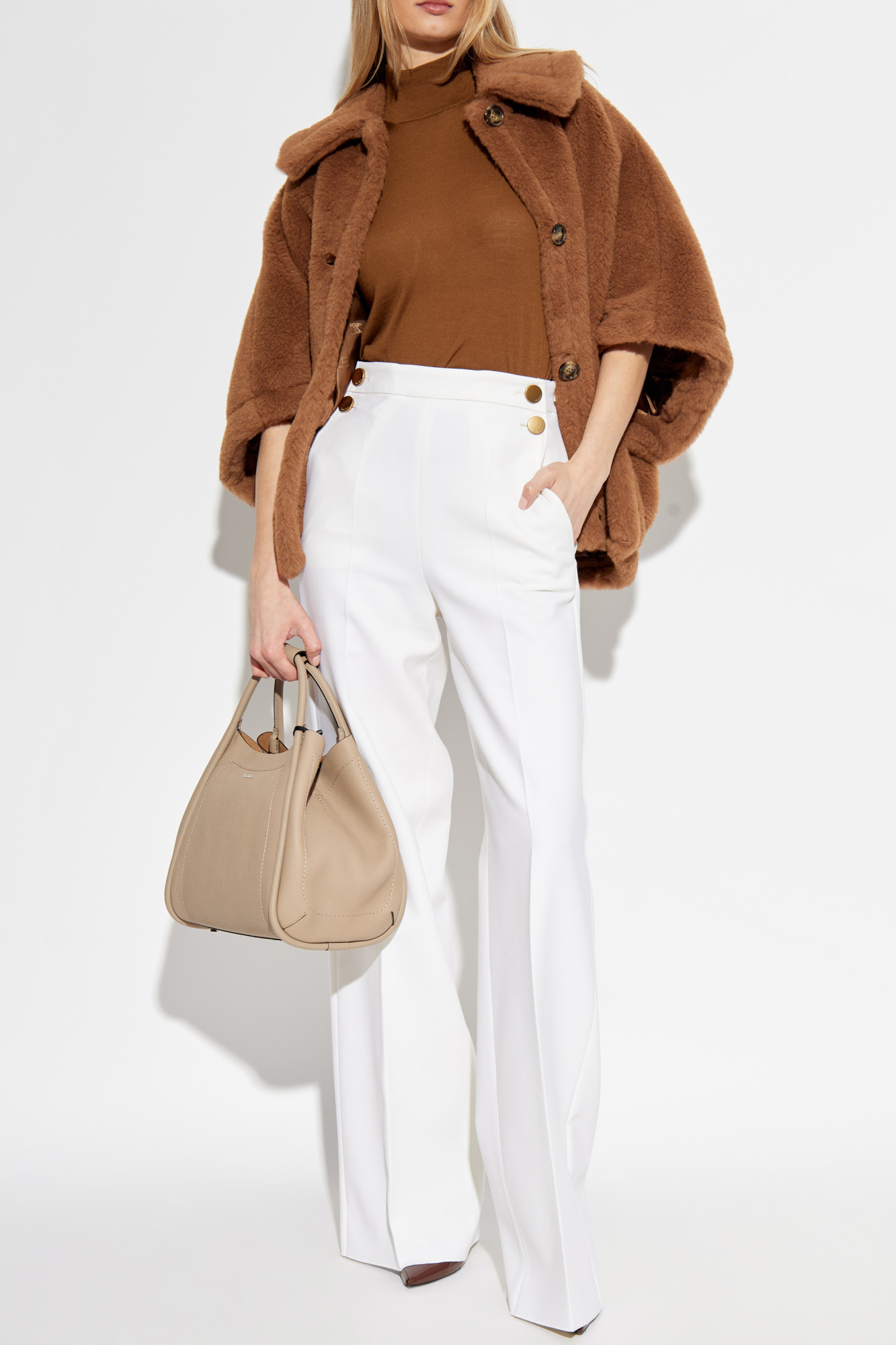 Max Mara Fur poncho Tenebre | Women's Clothing | Vitkac